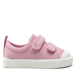 

Кеди Clarks City Bright T 261490956 Pink Canvas, Рожевий