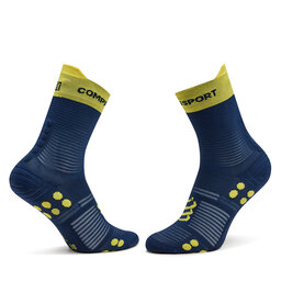 

Високі шкарпетки unisex Compressport Pro Racing V4.0 Run High XU00046B Blues/Green Sheen, Cиній