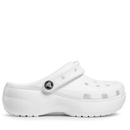 Crocs Şlapi Crocs Classic Platform Clog W 206750 Alb
