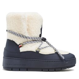 

Снігоходи Tommy Hilfiger Th Faux Fur Snow Bootie FW0FW06850 Space Blue DW6, Бежевий