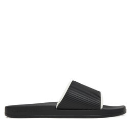 Calvin Klein Jeans Natikače Calvin Klein Jeans Slide Rubber Neoprene Text YM0YM01234 Crna
