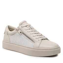 Calvin Klein Сникърси Calvin Klein Low Top Lace Up W/Zip Mono HM0HM01059 Outline Mono Beige 0F5