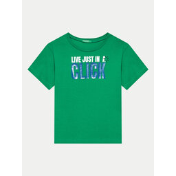 United Colors Of Benetton United Colors Of Benetton Футболка 3096C10J6 Зелений Regular Fit