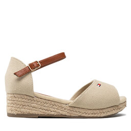 Tommy Hilfiger Espadrilky Tommy Hilfiger Rope Wedge Sandal T3A7-32185-0048 M Béžová