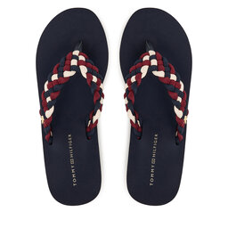 Tommy Hilfiger Zehentrenner Tommy Hilfiger Th Wedge Braided Summer Sandal FW0FW09198 Bunt