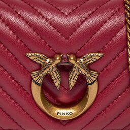

Сумка Pinko Love Click Micro . AI 23-24 PCPL 100069 A0GK Dark Red R40Q, Бордовий