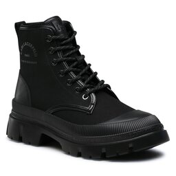 KARL LAGERFELD Schnürstiefeletten KARL LAGERFELD KL25251 Black Canvas Mono