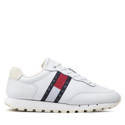 

Снікерcи Tommy Jeans Leather Runner EN0EN01652 White YBR, Білий