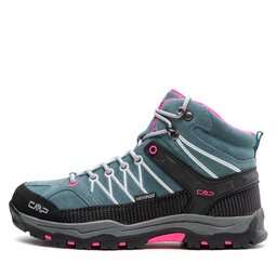 

Трекінгові черевики CMP Kids Rigel Mid Trekking Shoes Wp 3Q12944J Minerl Green/Purple Fljo 14EM, Голубий
