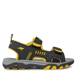 

Босоніжки KangaRoos K-Logan 18338 000 5028 S Jet Black/Sun Yellow, Чорний