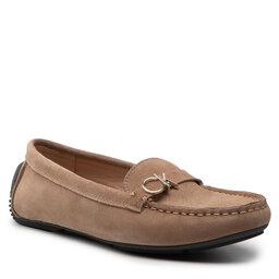 Calvin Klein Mockasiner Calvin Klein Driving Moc W/Hdw-Su HW0HW01304 Safari Canvas GEZ