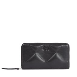Calvin Klein Duży Portfel Damski Calvin Klein Quilt K60K611782 Czarny