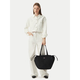 Tommy Jeans Handtasche Tommy Jeans Tjw Ess Daily Tote AW0AW18771 Schwarz