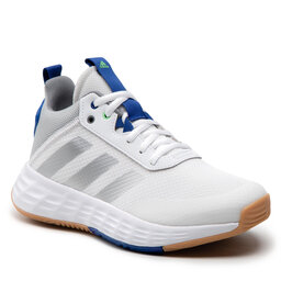 adidas Schuhe adidas Ownthegame 2.0 K GW1553 Cloud White/Silver Metallic/Royal Blue