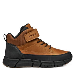 Geox Schnürschuhe Geox J Flexyper J369BA 0CLFU C6002 S Braun