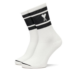 AMI PARIS Skarpety wysokie unisex AMI PARIS USC001.AW0015 Biały