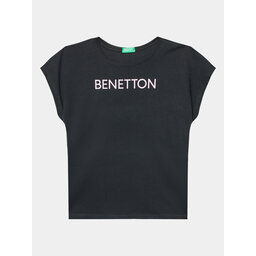 United Colors Of Benetton United Colors Of Benetton T-Shirt 3I1XC10C0 Schwarz Regular Fit