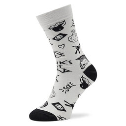 

Високі шкарпетки unisex Stereo Socks Punk Білий