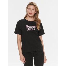 Guess Guess T-Shirt Gothic W4RI49 K6XN4 Μαύρο Regular Fit