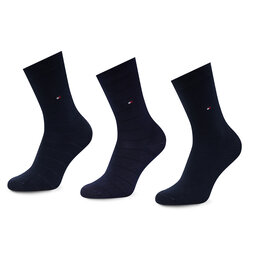 Tommy Hilfiger Set di 3 paia di calzini lunghi da donna Tommy Hilfiger 701220262 Navy 001