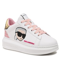 

Снікерcи KARL LAGERFELD KL62570N White Lthr W/Pink, Білий
