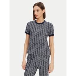 Lacoste Lacoste Marškinėliai TF3244 Tamsiai mėlyna Slim Fit