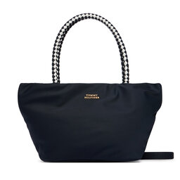 Tommy Hilfiger Handtasche Tommy Hilfiger Th Marina Bucket Nylon AW0AW18831 Dunkelblau