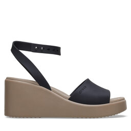 Crocs Basutės Crocs Brooklyn Ankle Strap Wedge 209406 Juoda