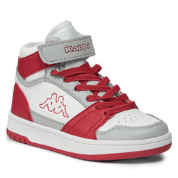 Kappa Сникърси Kappa Logo Basil Md Ev Kid 321F4UW White/Red True A0L