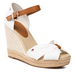 Tommy Hilfiger Espadrillas Tommy Hilfiger Basic Opened Toe High Wedge FW0FW04784 Ivory YBI