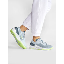

Взуття Mizuno Wave Stealth Neo X1GB20002 Heather/White/Neo Lime, Голубий