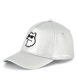 KARL LAGERFELD Czapka z daszkiem KARL LAGERFELD Z30392 Szary