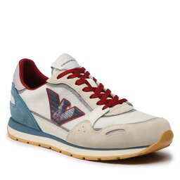 Emporio Armani Sportcipő Emporio Armani X4X537 XN730 S433 Van/Sil/Red/Sil/Lt.B