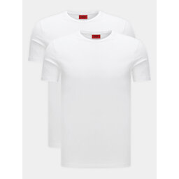 HUGO Hugo 2er-Set T-Shirts Round 50325440 Weiß Regular Fit