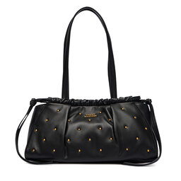 Tommy Hilfiger Handtasche Tommy Hilfiger Soft Leather Shoulder Bag Studs AW0AW19338 Schwarz