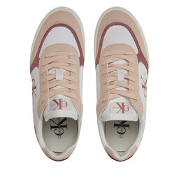 

Снікерcи Calvin Klein Jeans Classic Cupsole Low Mix Ml Btw YW0YW01390 Bright White/Whisper Pink 02S, Білий