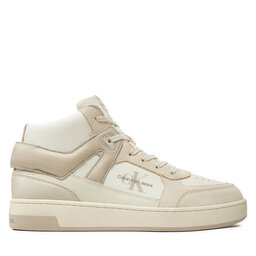 Calvin Klein Jeans Sneakersy Calvin Klein Jeans Basket Cup Mid Laceup Lth Ml Mtr YM0YM00995 Beżowy