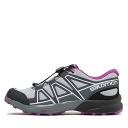 Salomon Schuhe Salomon Speedcross J L41727200 13 M0 Quarry/Black/Sparkling Grape