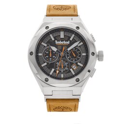 Timberland Ročna ura Timberland Abbotville TDWGC2102301 Brown/Silver