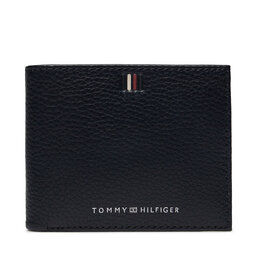 Tommy Hilfiger Velká pánská peněženka Tommy Hilfiger Th Central Mini Cc Wallet AM0AM11854 Tmavomodrá
