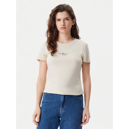Calvin Klein Jeans Calvin Klein Jeans Marškinėliai Gradient Monologo J20J225252 Smėlio Slim Fit