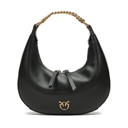 Pinko Handväska Pinko Broiche Hobo Mini AI 23-24 PLTT 101433 A0QO Black Z99Q