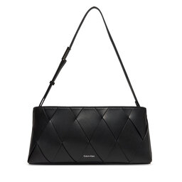 Calvin Klein Borsetta Calvin Klein Ck Woven Elongated Shoulder Bag K60K612992 Nero