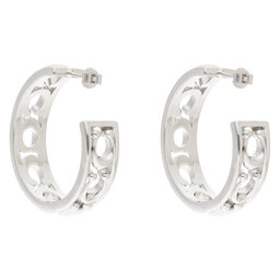 

Сережки Coach Bbl C Mtl Hoop Ear CG140 Slv, Срібний