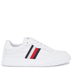 

Снікерcи Tommy Hilfiger Supercup Leather Stripes FM0FM04824 White YBS, Білий