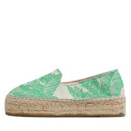 

Еспадрильї Manebi Cotton Jaquard Double Sole Espadrilles G 4.8 D0 Green Plams On Crema, Зелений