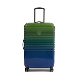 Delsey Vidējs ciets koferis Delsey Caumartin Plus 00207882043 Green/Blue Gradient