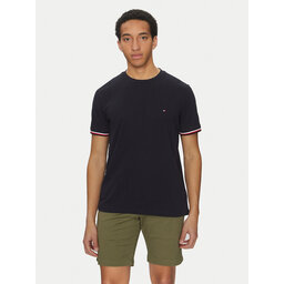 Tommy Hilfiger Tommy Hilfiger Majica Global Stripe MW0MW38630 Mornarsko modra Regular Fit