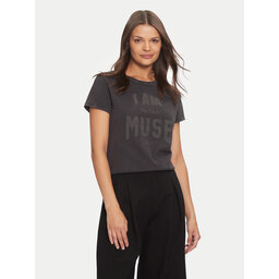 Deha Deha Marškinėliai C12151 Juoda Regular Fit