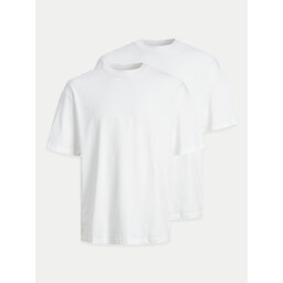 Jack&Jones Jack&Jones Set 2 majice Bradley 12264845 Bijela Wide Fit